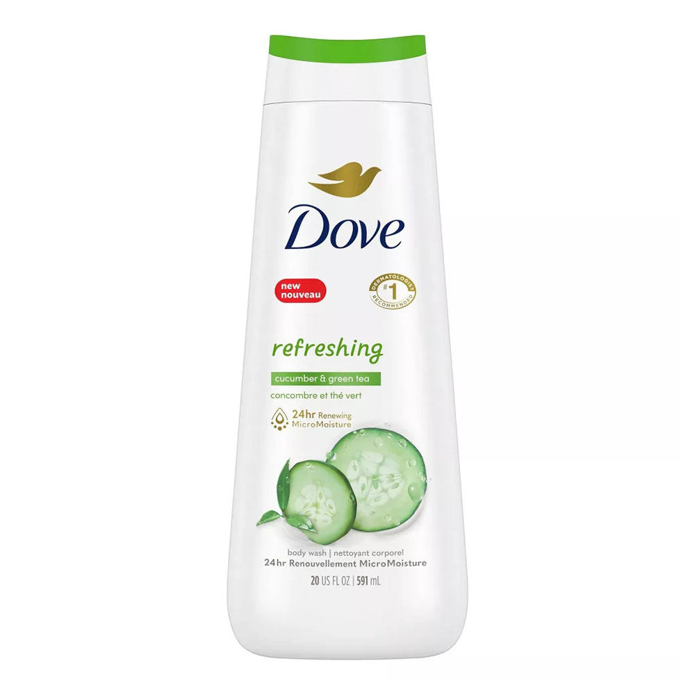 Dove Body Wash Cool Moisture Cucumber and Green Tea, 20 Oz